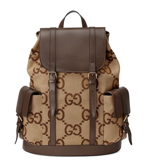 gucci original gg canvas beige brown backpack|custom Gucci backpack.